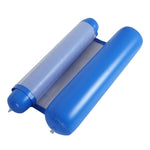 Võng phao tựa lưng gấp đôi đa năng có lưới, Kích thước: 130x73cm, Kích thước: 130x73cm (Xanh lam ngọc)