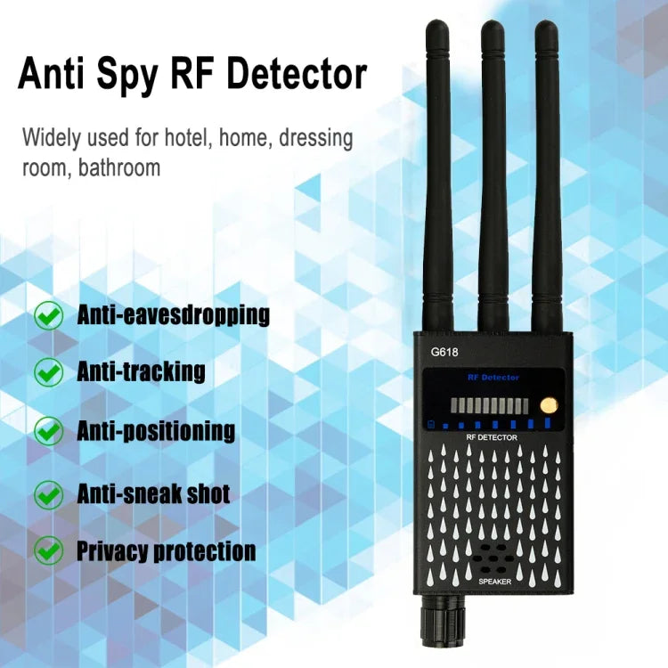 Máy phát hiện tín hiệu không dây GPS G618 Máy phát hiện camera WiFi