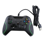 Tay cầm chơi game USB có dây cho máy chơi game XBOX ONE / PC / Laptop, Dài cáp: Khoảng 2.1m, HSY-008 (Màu đen)