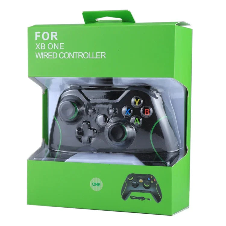 Tay cầm chơi game USB có dây cho máy chơi game XBOX ONE / PC / Laptop, Dài cáp: Khoảng 2.1m, HSY-008 (Màu đen)