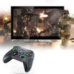 Tay cầm chơi game USB có dây cho máy chơi game XBOX ONE / PC / Laptop, Dài cáp: Khoảng 2.1m, HSY-008 (Màu đen)