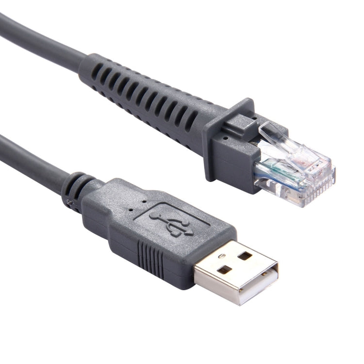 Cáp dữ liệu nối tiếp USB A đực sang RJ45 dài 2m cho máy quét Symbol LS2208 / 2208AP / LS4278, USB A đực sang RJ45