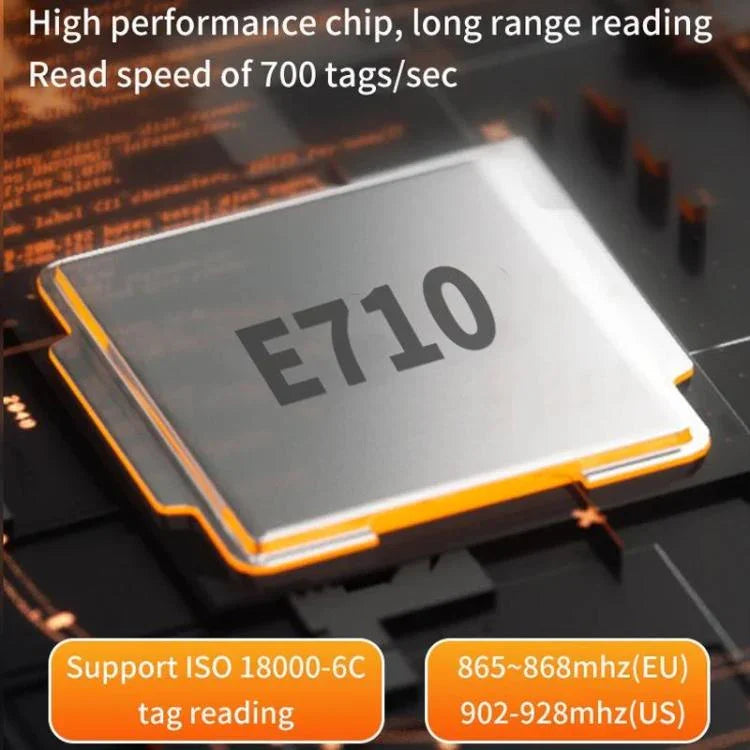 Đầu đọc Bluetooth cầm tay RFID UHF tầm xa chip E710, Kiểu: Nâng cao, Nâng cao, Phích cắm EU, Nâng cao, Phích cắm US, Nâng cao, Phích cắm UK