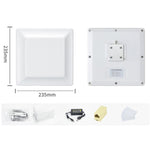 Đầu đọc / Ghi RFID Nhận dạng Thẻ Điện tử UHF ăng-ten tích hợp 7dbi, Kiểu: Cổng RS232, Cổng RS232