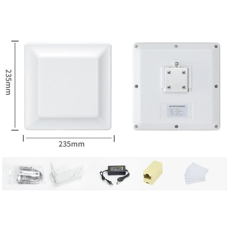 Đầu đọc / Ghi RFID Nhận dạng Thẻ Điện tử UHF ăng-ten tích hợp 7dbi, Kiểu: Cổng RS232, Cổng RS232