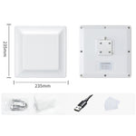 Đầu đọc / Ghi RFID Nhận dạng Thẻ Điện tử UHF ăng-ten tích hợp 7dbi, Kiểu: Cổng ảo USB, Cổng ảo USB