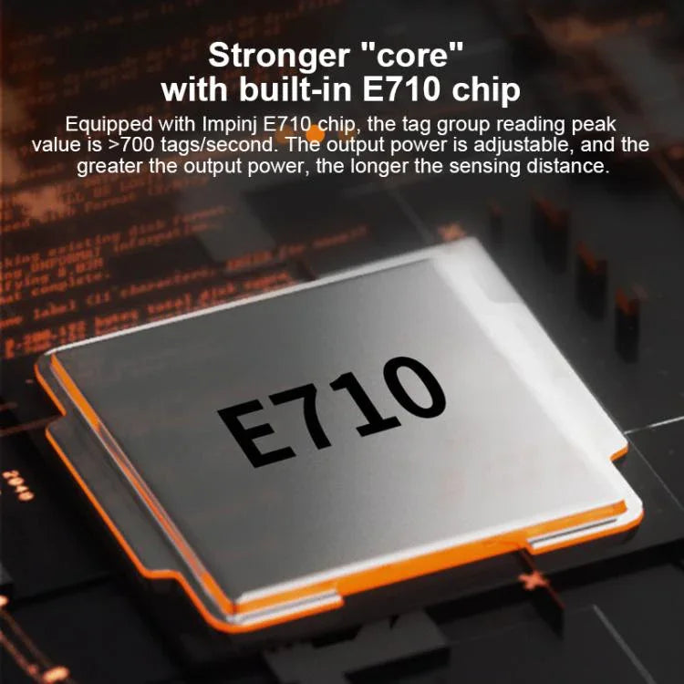 Đầu đọc ghi RFID UHF tầm xa tích hợp với chip E710, Kiểu: Thêm kết nối 4G, Thêm kết nối 4G