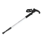 Gậy leo núi ba đoạn ngoài trời 132cm, màu bạc#132cm