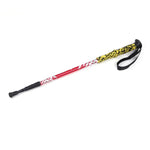 Gậy trekking nhôm ngoài trời điều chỉnh chiều cao 135cm, màu đỏ #135cm, màu xanh lá #135cm