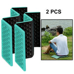 2 tấm đệm massage gấp di động ngoài trời, thảm ngồi picnic chống ẩm EVA, 2 cái (xanh đậm), 2 cái (xanh cỏ), 2 cái (cam), 2 cái (xanh dương), 2 cái (tím), 2 cái (đỏ)