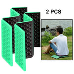 2 tấm đệm massage gấp di động ngoài trời, thảm ngồi picnic chống ẩm EVA, 2 cái (xanh đậm), 2 cái (xanh cỏ), 2 cái (cam), 2 cái (xanh dương), 2 cái (tím), 2 cái (đỏ)
