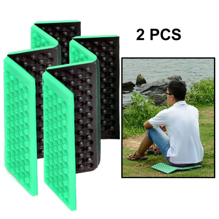 2 tấm đệm massage gấp di động ngoài trời, thảm ngồi picnic chống ẩm EVA, 2 cái (xanh đậm), 2 cái (xanh cỏ), 2 cái (cam), 2 cái (xanh dương), 2 cái (tím), 2 cái (đỏ)