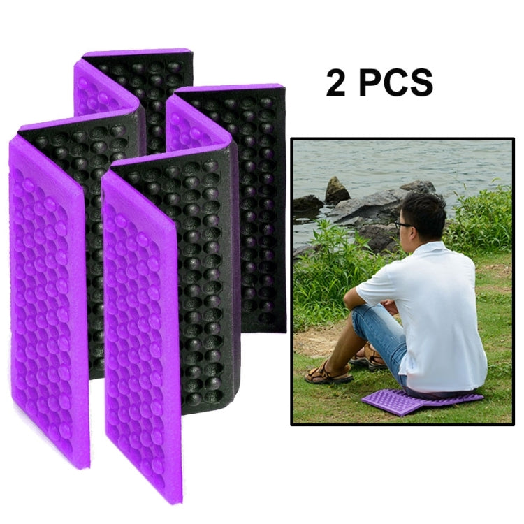 2 tấm đệm massage gấp di động ngoài trời, thảm ngồi picnic chống ẩm EVA, 2 cái (xanh đậm), 2 cái (xanh cỏ), 2 cái (cam), 2 cái (xanh dương), 2 cái (tím), 2 cái (đỏ)
