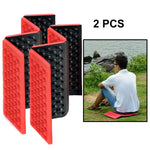 2 tấm đệm massage gấp di động ngoài trời, thảm ngồi picnic chống ẩm EVA, 2 cái (xanh đậm), 2 cái (xanh cỏ), 2 cái (cam), 2 cái (xanh dương), 2 cái (tím), 2 cái (đỏ)