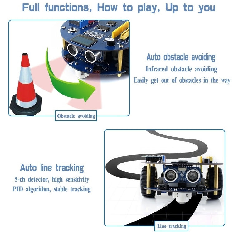 Bộ kit lắp ráp robot Waveshare AlphaBot2 cho Arduino (không kèm bộ điều khiển Arduino), dành cho Arduino (không kèm bộ điều khiển Arduino)