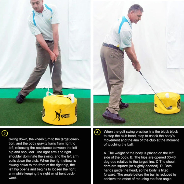 Túi tập luyện đánh golf chống nước đa chức năng PGM, Kích thước: 26 x 44cm, HL002 Đen, HL002 Vàng