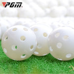 Bộ 10 quả bóng tập golf trong nhà PGM rỗng, 10 quả bóng rỗng màu trắng, 10 quả bóng rỗng màu vàng