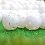Bộ 10 quả bóng tập golf trong nhà PGM rỗng, 10 quả bóng rỗng màu trắng, 10 quả bóng rỗng màu vàng