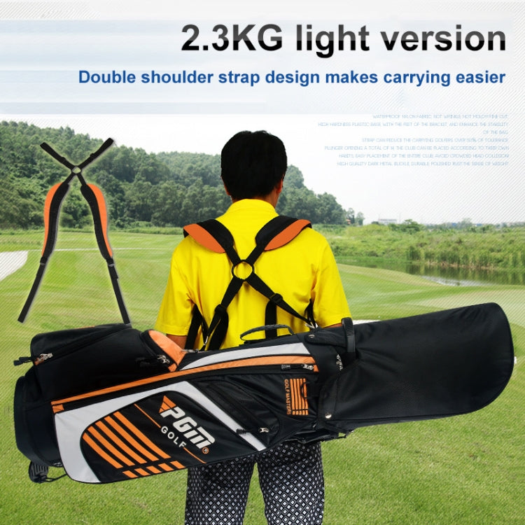 Túi golf nylon nhẹ PGM có giá đỡ (Đen Xanh), QB027 Trắng, QB027 Cam, QB027 Xanh