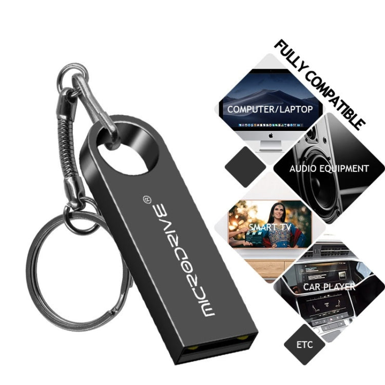 USB kim loại chống nước tốc độ cao MicroDrive 16GB USB 2.0 (màu xám), 16GB