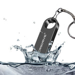 USB kim loại chống nước tốc độ cao MicroDrive 16GB USB 2.0 (màu xám), 16GB