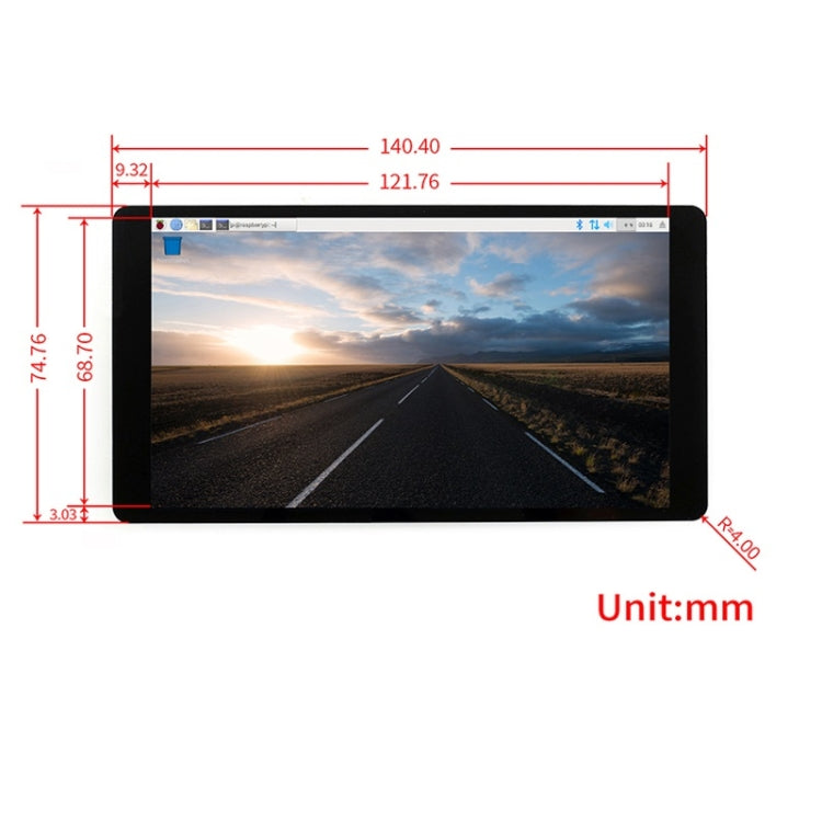 Màn hình cảm ứng AMOLED 5.5 inch 1080x1920 Waveshare với kính cường lực, giao diện HDMI, hỗ trợ đa hệ thống, 5.5 inch