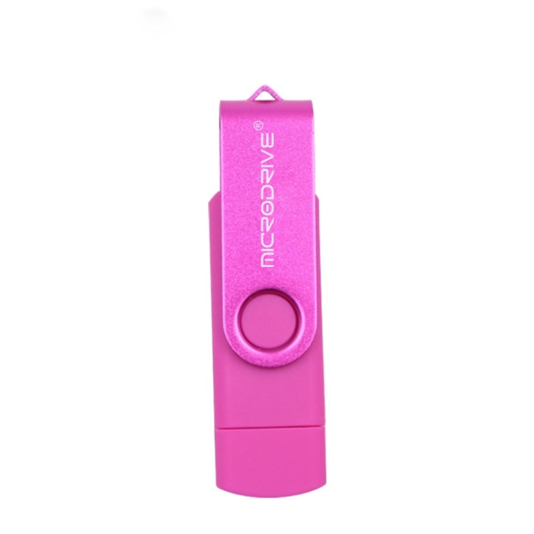 MicroDrive 32GB USB 2.0 Máy tính di động Đa năng Quay OTG Kim loại U Disk, 32GB