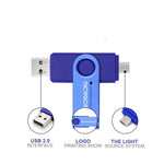 MicroDrive 32GB USB 2.0 Máy tính di động Đa năng Quay OTG Kim loại U Disk, 32GB