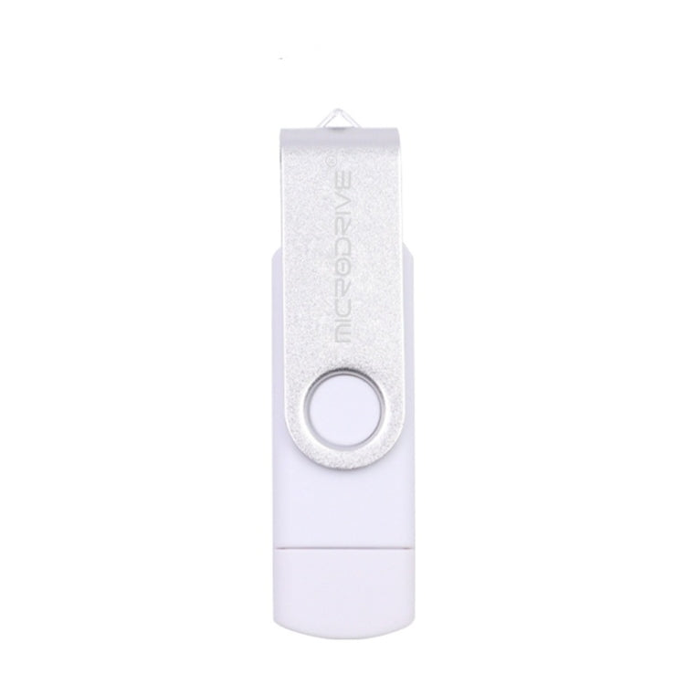 MicroDrive 32GB USB 2.0 Máy tính di động Đa năng Quay OTG Kim loại U Disk, 32GB
