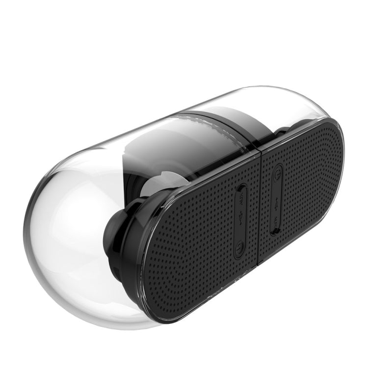 Loa stereo không dây Bluetooth TWS 3D thực sự với từ tính, âm thanh vòm HiFi và thiết kế trong suốt hoàn toàn cho gia đình