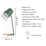 Đèn bàn LED bảo vệ mắt phong cách hiện đại sáng tạo tối giản, đèn đầu giường phòng ngủ, đèn học sinh