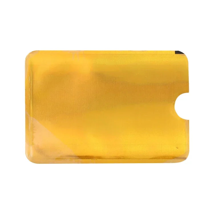 100 chiếc hộp đựng thẻ ngân hàng, thẻ tín dụng chống RFID bằng giấy bạc nhôm, kích thước: 9 x 6.3cm