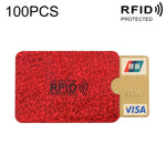 100 chiếc hộp đựng thẻ ngân hàng, thẻ tín dụng chống RFID bằng giấy bạc nhôm, kích thước: 9 x 6.3cm