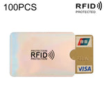 100 chiếc hộp đựng thẻ ngân hàng, thẻ tín dụng chống RFID bằng giấy bạc nhôm, kích thước: 9 x 6.3cm