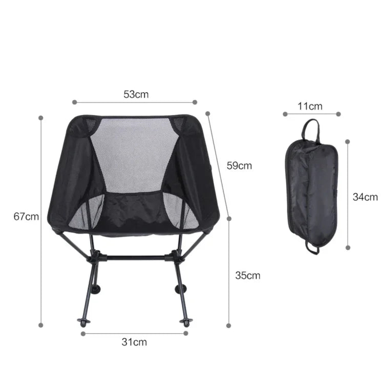 Ghế cắm trại gấp nhẹ di động ngoài trời, ghế câu cá bãi biển, tựa lưng hợp kim nhôm hàng không, ghế cắm trại (đen), ghế câu cá bãi biển (xanh lá), ghế câu cá bãi biển (đỏ)