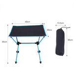 Bàn gấp nhẹ di động ngoài trời bằng vải Oxford, bàn dã ngoại nướng BBQ hợp kim nhôm hàng không, bàn nướng BBQ (đen), bàn nướng BBQ (cam)