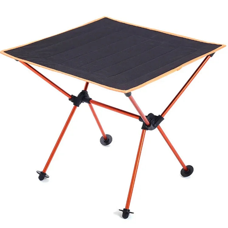 Bàn gấp nhẹ di động ngoài trời bằng vải Oxford, bàn dã ngoại nướng BBQ hợp kim nhôm hàng không, bàn nướng BBQ (đen), bàn nướng BBQ (cam)