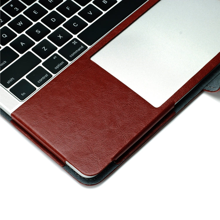 Bao da PU lật ngang họa tiết da ngựa điên cho MacBook Pro 13.3 inch A1989 (2018), MacBook Pro 13.3 inch A1989 (2018)