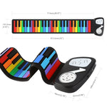 Đàn piano điện tử silicone cuộn tay 49 phím cho trẻ em, nhiều màu