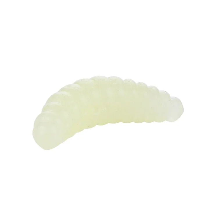 Bộ 50 con mồi giả giun bánh mì mô phỏng 20mm HENGJIA SO106, mồi mềm hình lưỡi liềm cho cá cưỡi ngựa