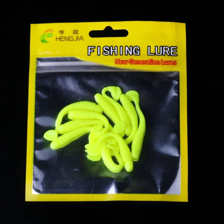 Bộ 10 con mồi mềm jigging wobbler 5cm/0,6g HENGJIA SO041, mồi silicone câu cá