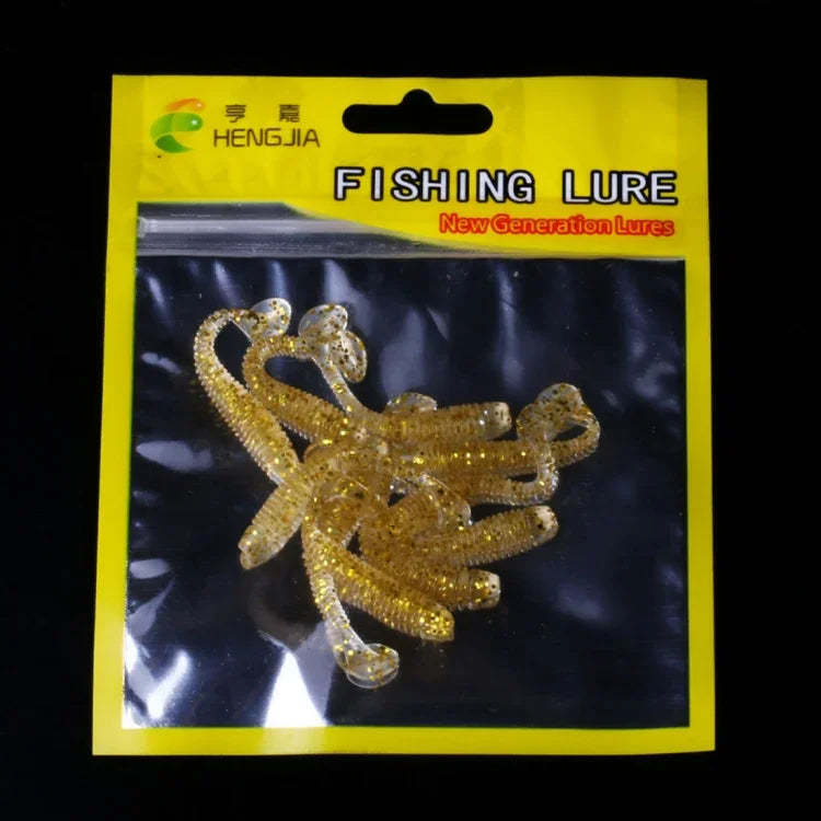 Bộ 10 con mồi mềm jigging wobbler 5cm/0,6g HENGJIA SO041, mồi silicone câu cá