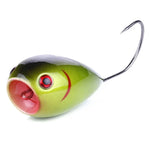 Bộ 8 mồi câu cá HENGJIA PO036 miệng lớn 8cm/13g, móc đơn, mồi cứng tạo sóng nước, dụng cụ câu cá ngoài trời PO036