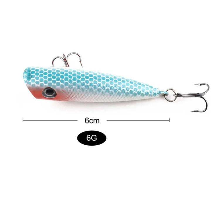 Bộ 5 mồi câu cá cứng mô phỏng HENGJIA PO035 6cm/6g, phù hợp nước mặn và nước ngọt, PO035 5 chiếc