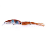 Mồi câu cá cứng hình bạch tuộc lớn HENGJIA JIZ002 10cm/16.6g, mồi câu xa, phù hợp câu biển và nước ngọt, JIZ002 A đến JIZ002 H