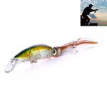 Mồi câu cá cứng hình bạch tuộc lớn HENGJIA JIZ002 10cm/16.6g, mồi câu xa, phù hợp câu biển và nước ngọt, JIZ002 A đến JIZ002 H
