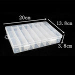 Hộp đựng dụng cụ câu cá đa năng chống nước 24 ngăn HENGJIA qt022, hộp đựng dụng cụ câu cá trong suốt