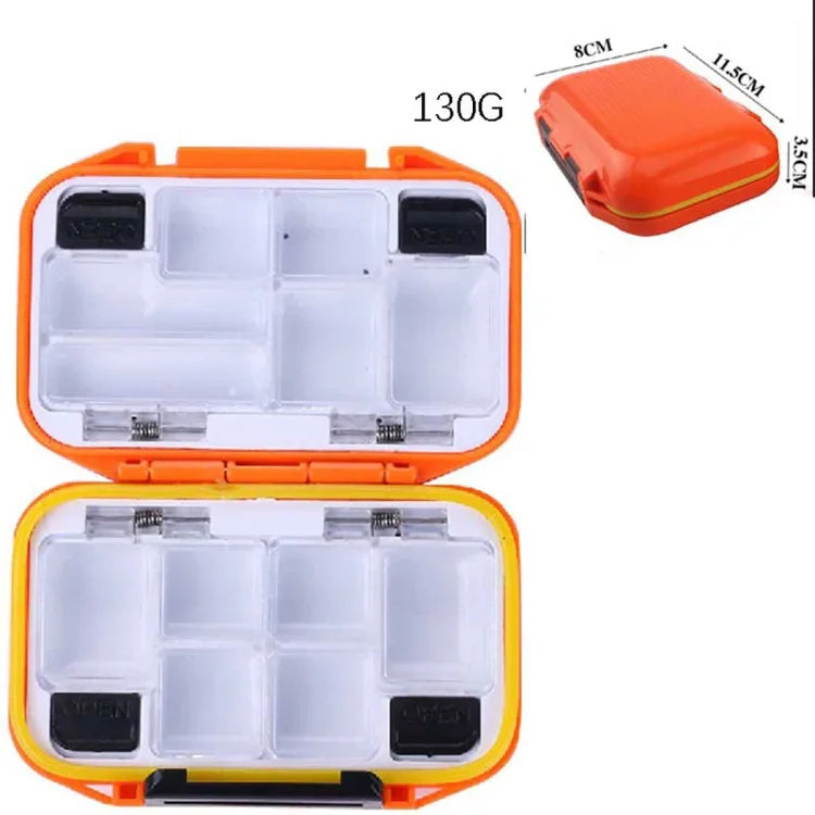 HENGJIA qt020 Hộp đựng dụng cụ câu cá đa năng chống nước, hộp móc câu và mồi câu, kích thước nhỏ: 11.5 x 8 x 3.5cm, 11.5 x 8 x 3.5cm