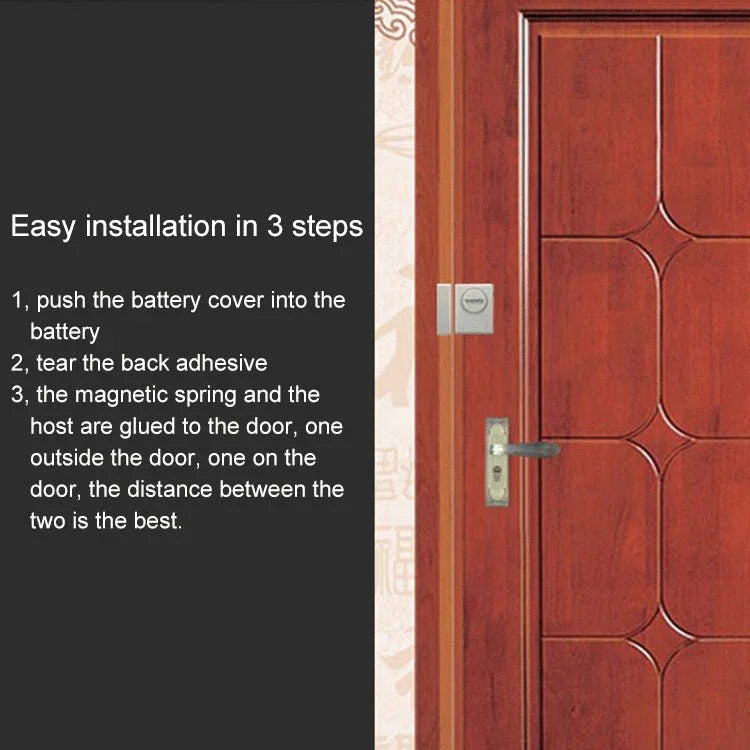 DOBERMAN SE - 0119 Household Anti - theft Wireless Remote Control Door Magnetic Sensor Alarm - Trustpick