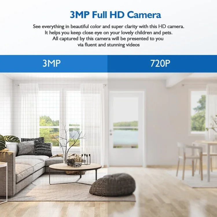 DP18 3.0MP Smart WiFi 1080P HD Outdoor Network Light Bulb Camera, Support Infrared Night Vision & Motion Detection & TF Card - Trustpick